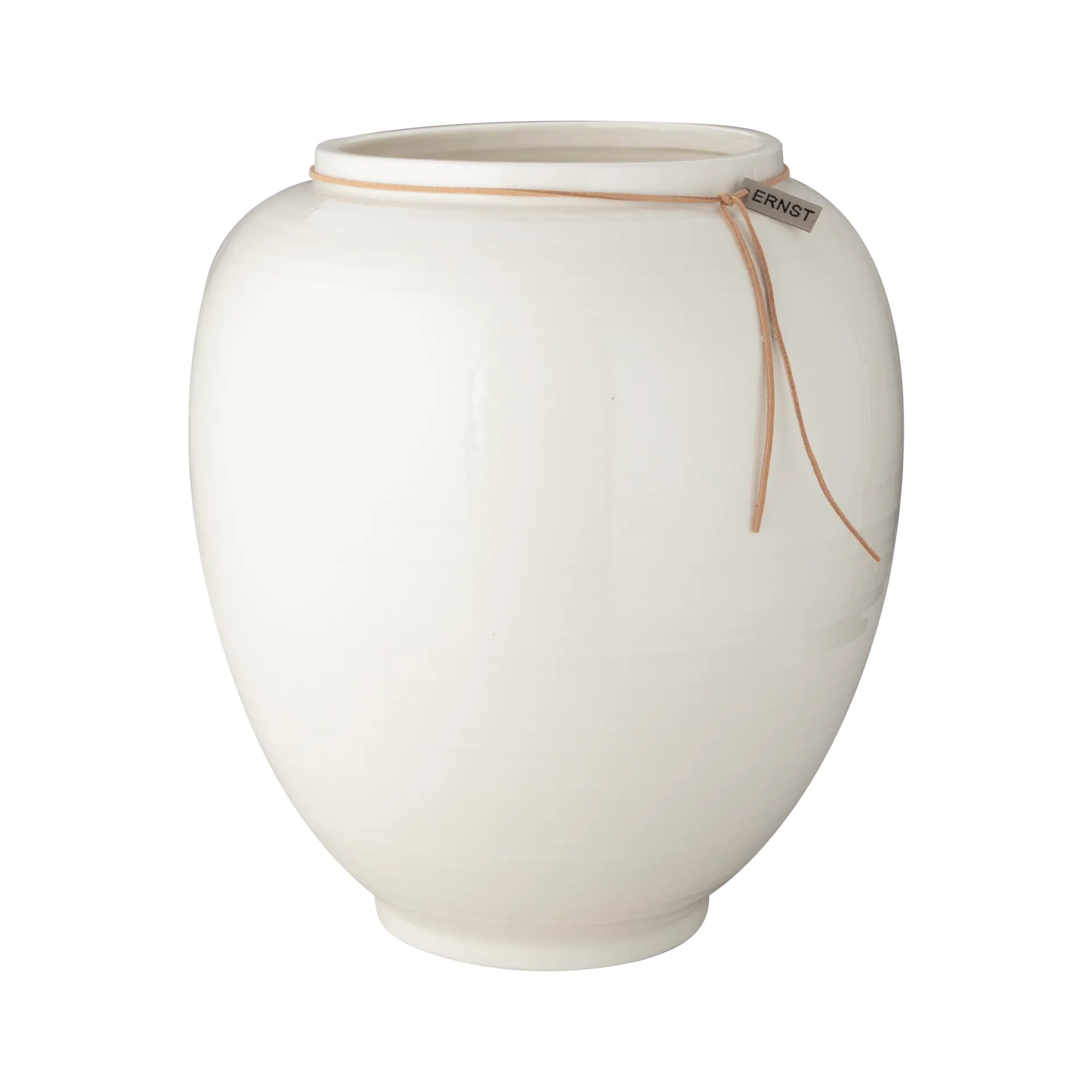 Ernst 白釉花瓶, 28cm ERNST