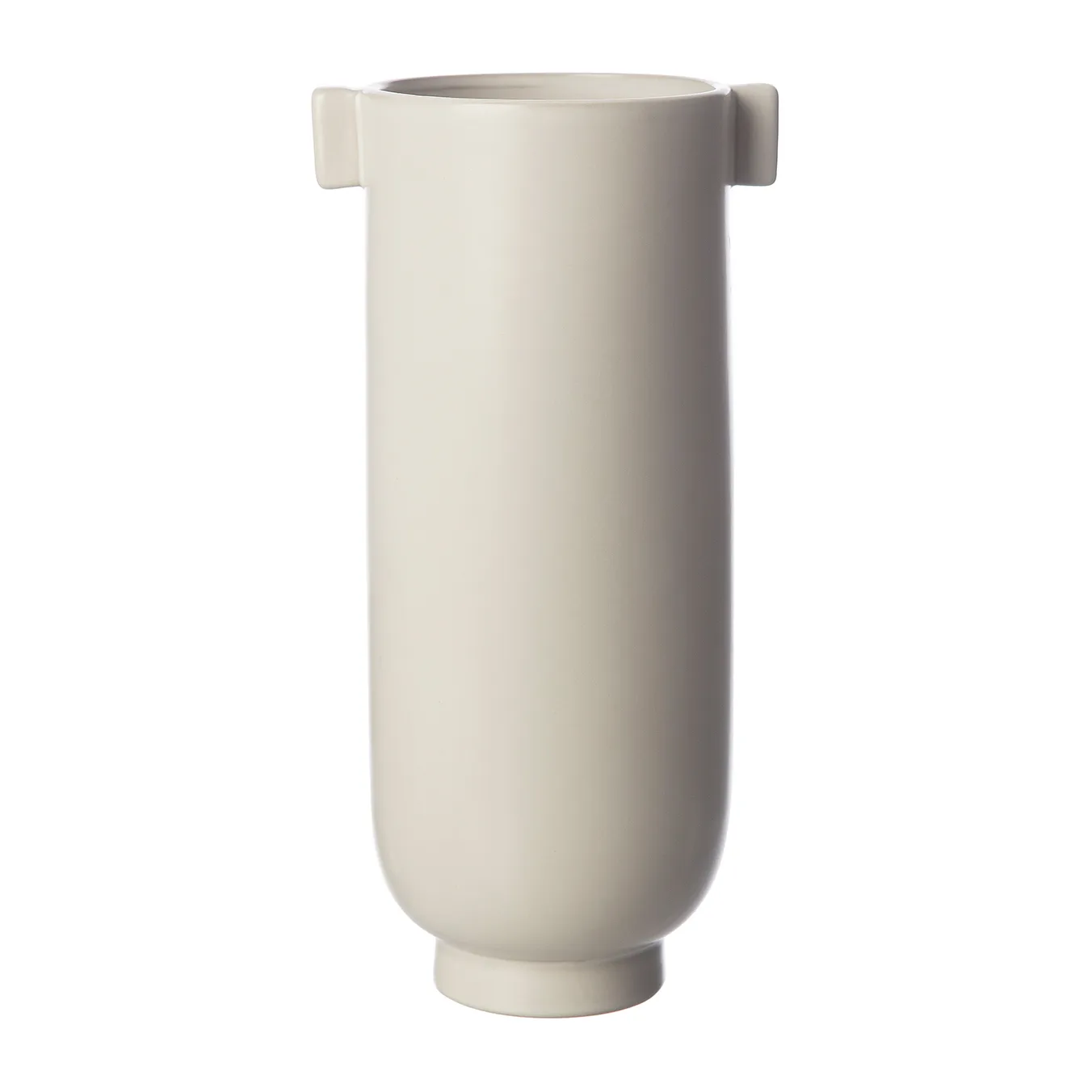 Ernst 带把手花瓶28cm, 白沙色 ERNST