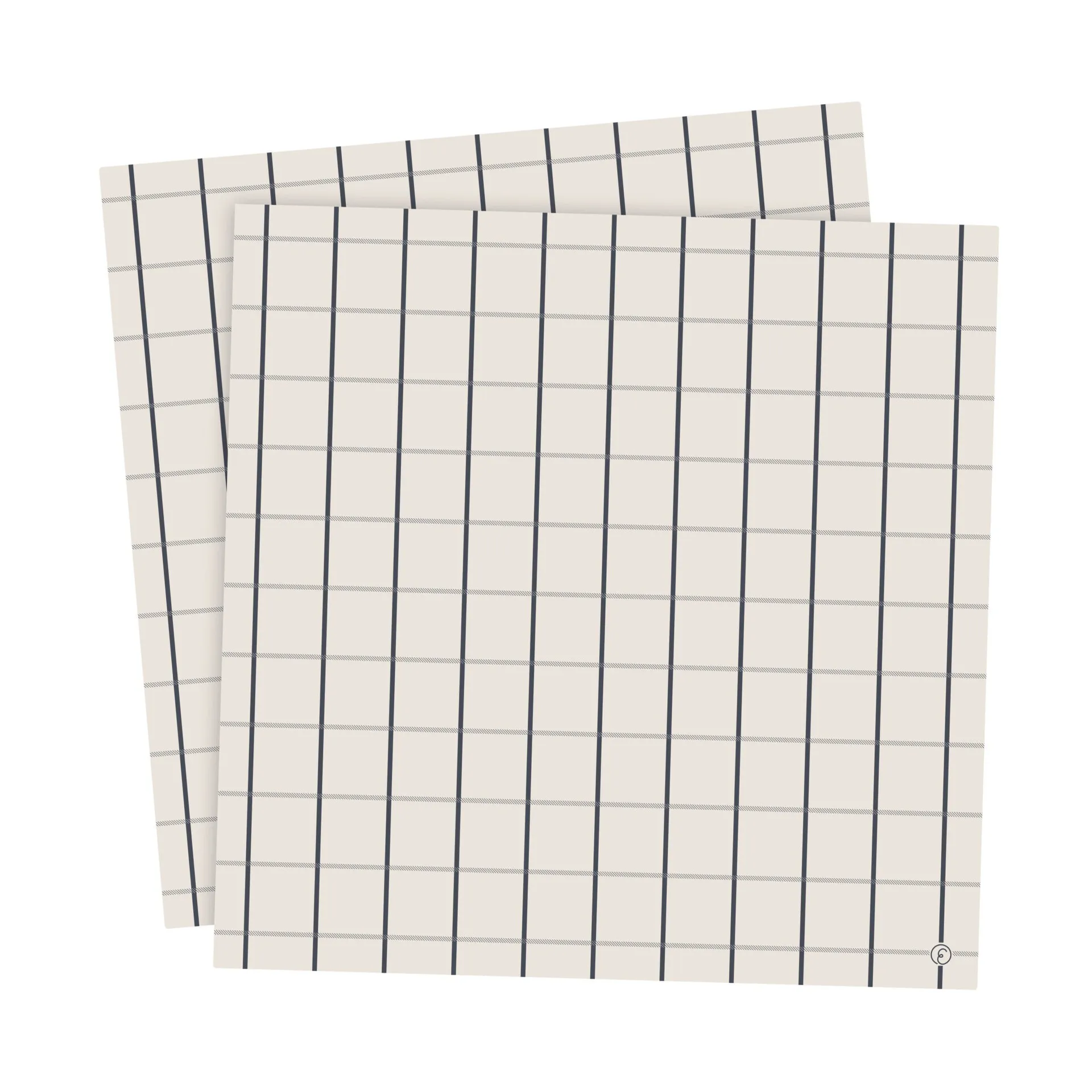 Ernst 大格纹餐巾 33x33cm 20包装, 米色_蓝色 ERNST