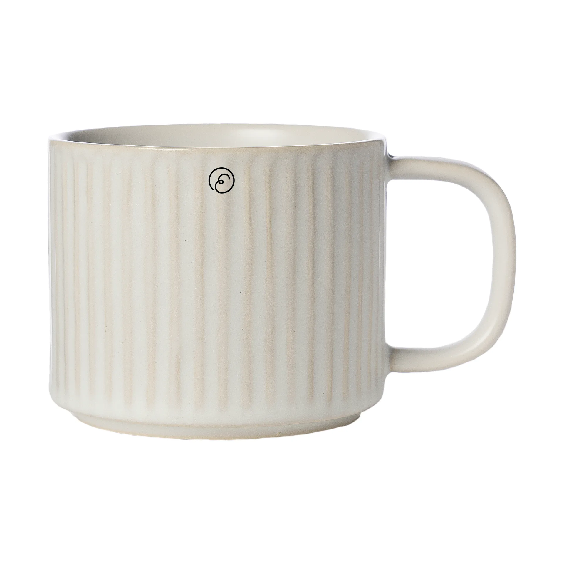 Ernst 罗纹茶杯360ml, 米白色 ERNST