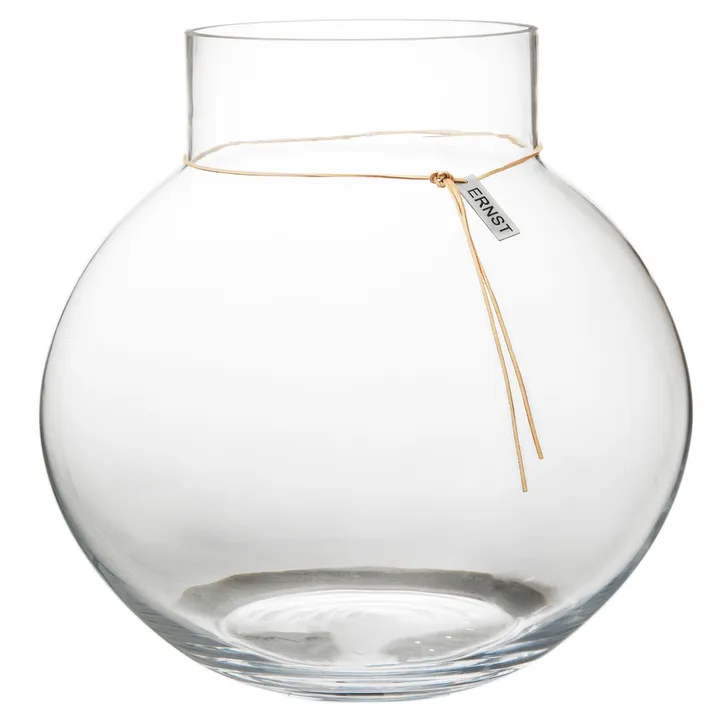 Ernst 玻璃花瓶 高37cm Ø38cm - 透明 - ERNST