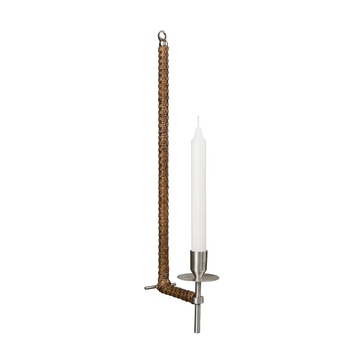 Ernst 编织壁灯 - 拉丝钢，47cm - ERNST