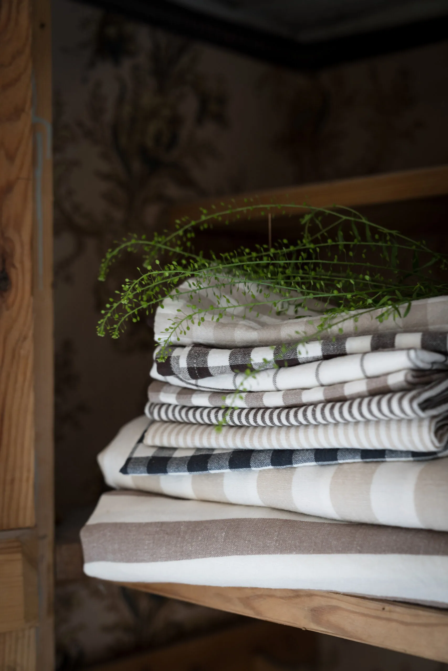 Ernst 厨房巾 格纹_47x70cm, 灰色-蓝色-白色 ERNST