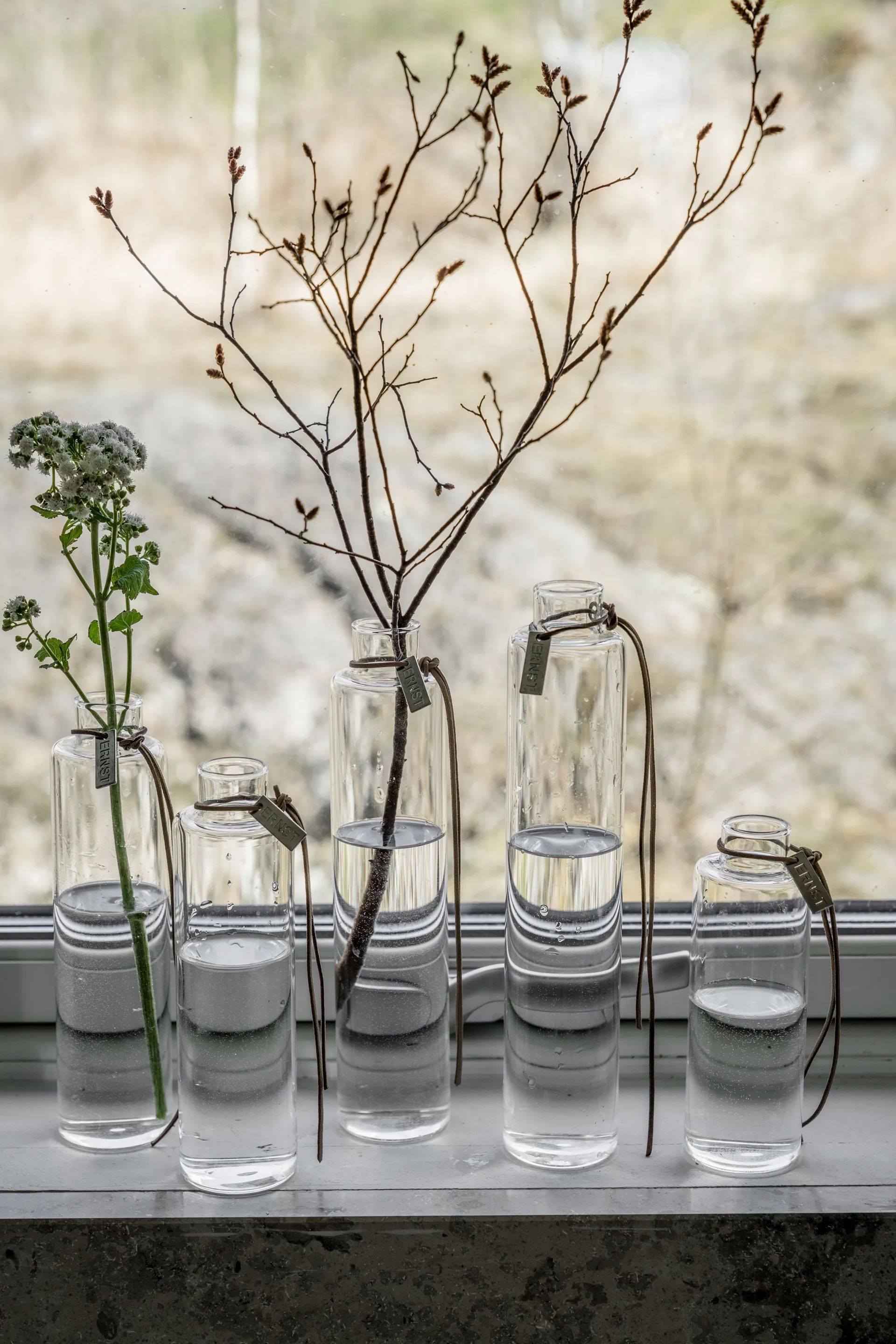 Ernst 玻璃花瓶 Ø5 cm, H 15 cm ERNST