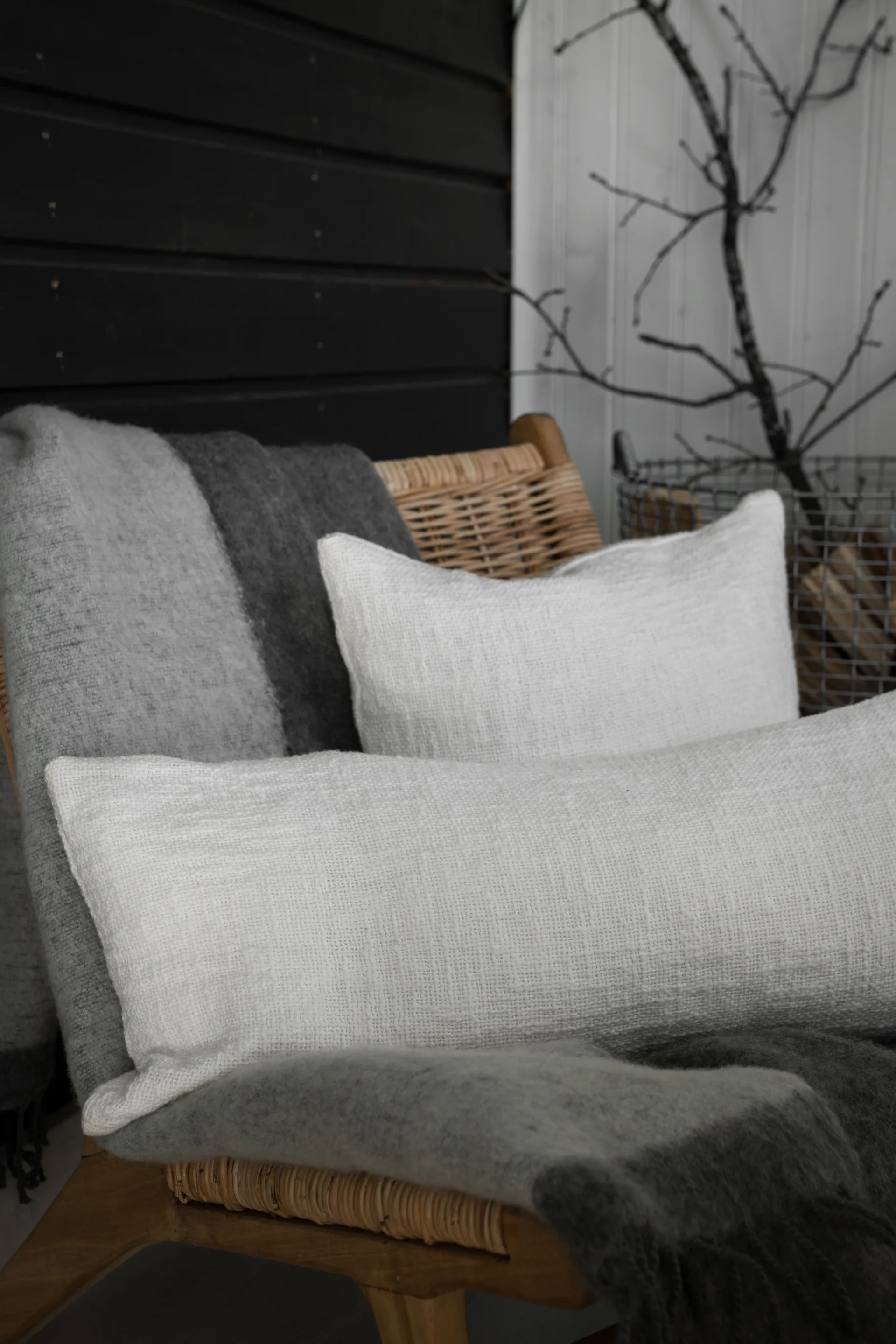 Ernst 靠枕套, 白色, 50x50 cm ERNST