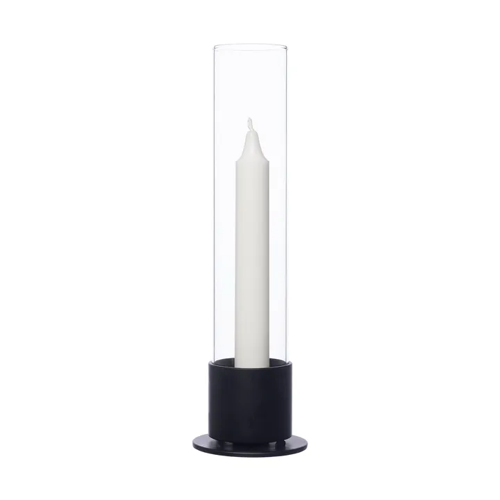 Ernst 圆柱形玻璃烛台Ø7.5cm - 黑色 - ERNST