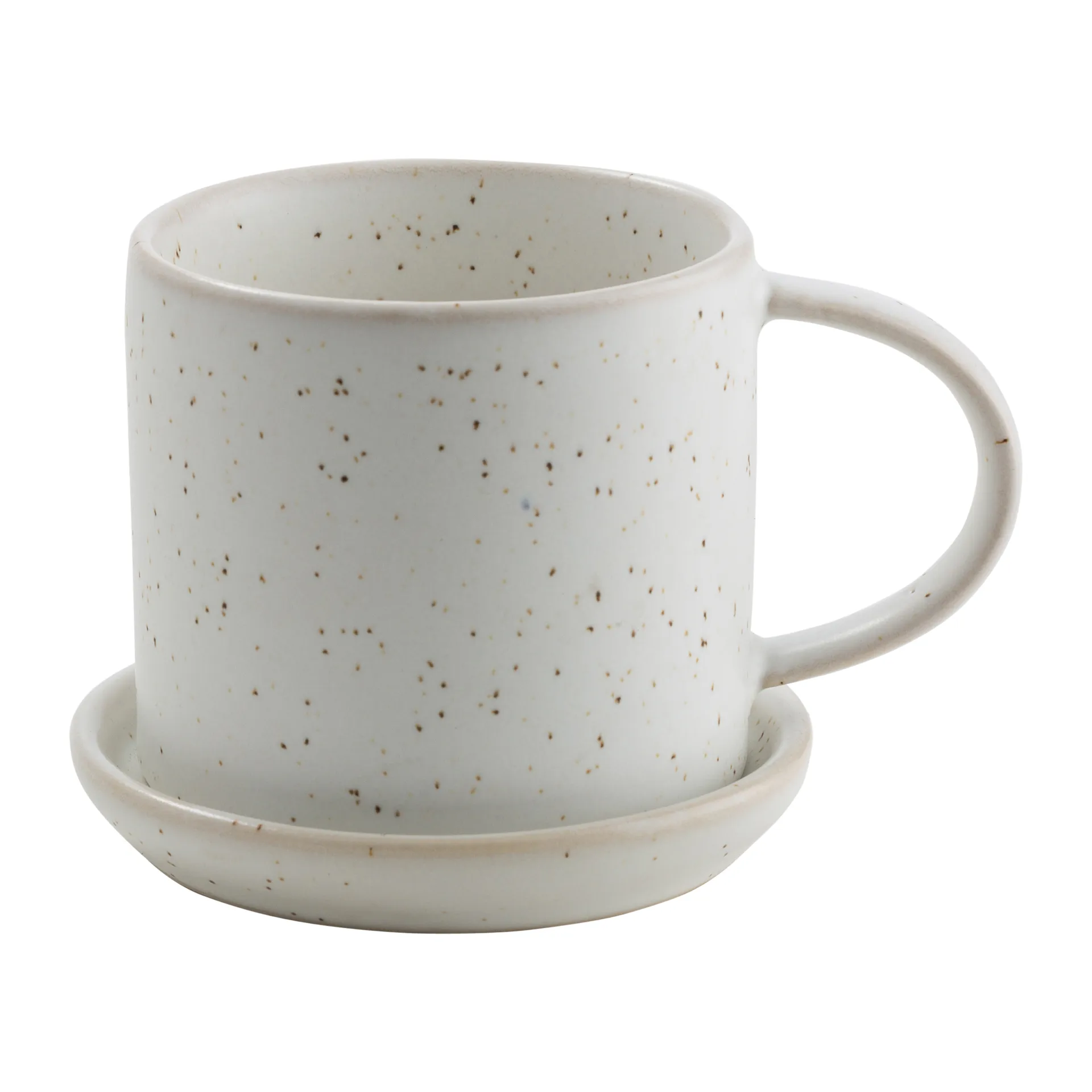 Ernst 杯碟套装 7cm, 白色-speckled ERNST
