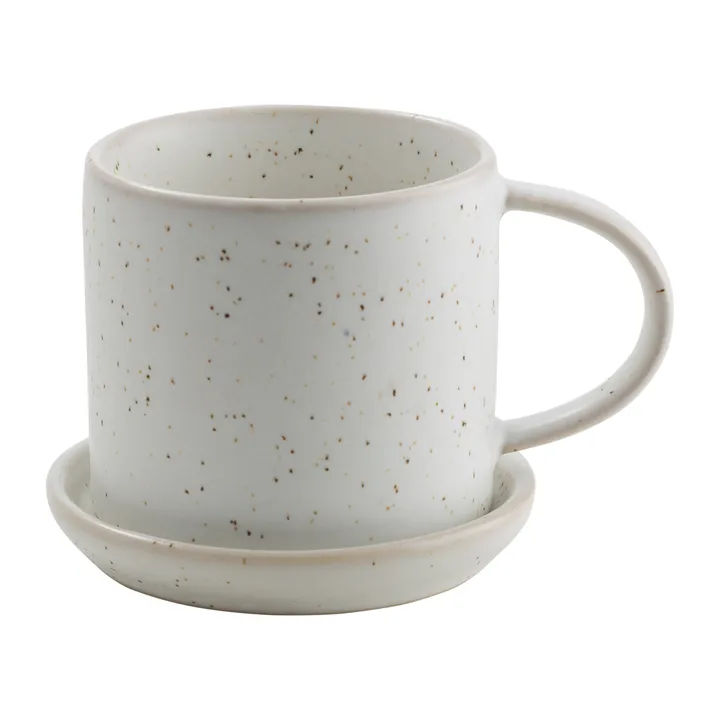 Ernst 杯碟套装 7cm - 白色-speckled - ERNST