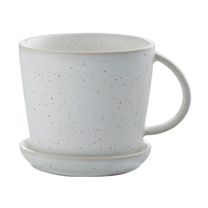 Ernst 杯碟套装8.5cm - 白色带斑点 - ERNST