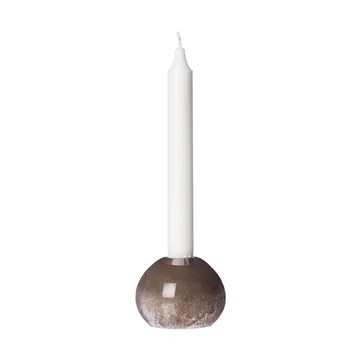 Ernst 玻璃烛台 Ø9cm - 棕色 - ERNST