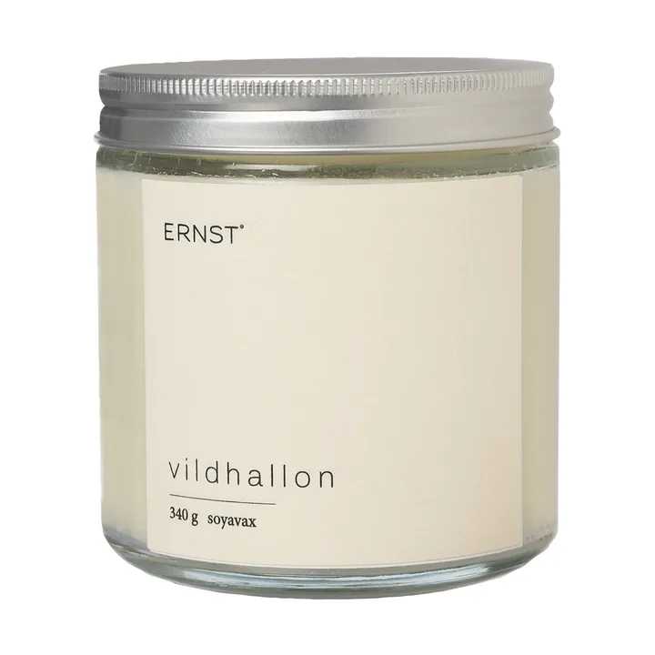 Ernst 带盖玻璃香薰蜡烛Ø9cm - 野树莓色 - ERNST