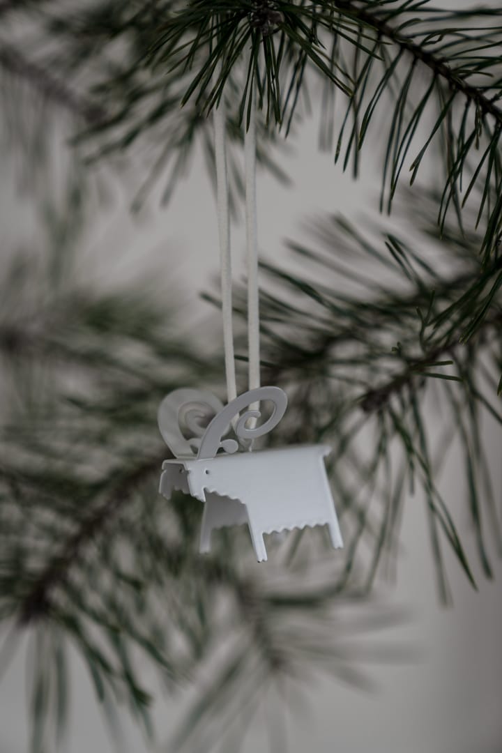 Ernst Christmas ornaments goat 两件套装, 白色 7 cm ERNST