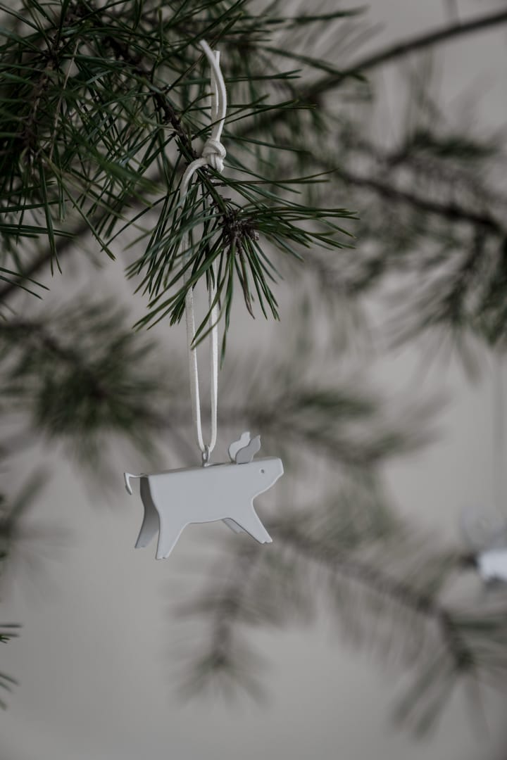 Ernst Christmas ornaments pig 两件套装, 白色 7 cm ERNST