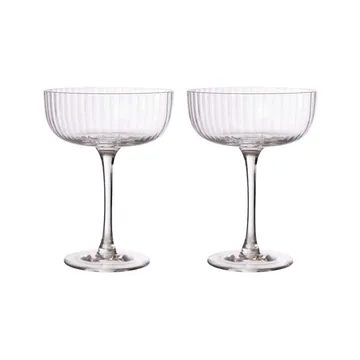 Ernst footed glass 2 pack - Clear - ERNST