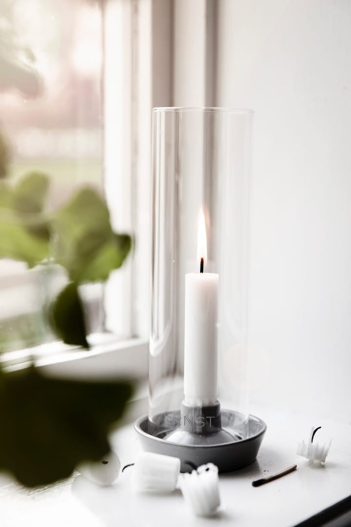 Ernst 烛台 glass cylinder, 灰色 ERNST
