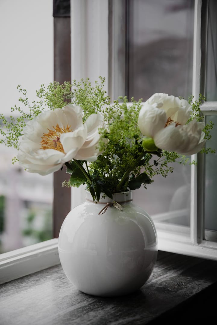 Ernst glazed 花瓶 white, Ø22 cm ERNST
