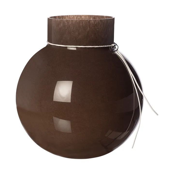 Ernst 圆形玻璃花瓶 棕色 - H22cm_Ø21cm - ERNST