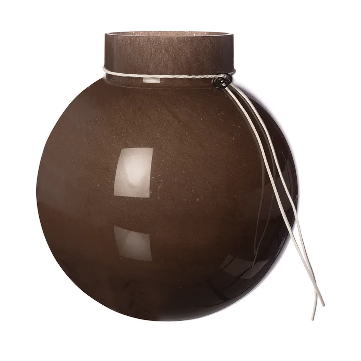 Ernst 圆形玻璃花瓶 棕色 - H25cm_Ø24cm - ERNST