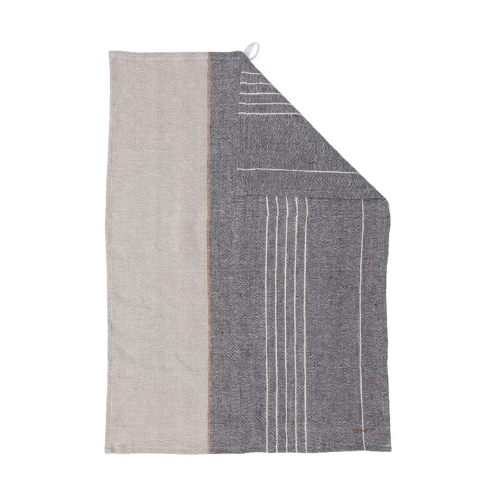Ernst 厨房巾 half linen 47x70 cm - 灰色-原色/自然色 - ERNST
