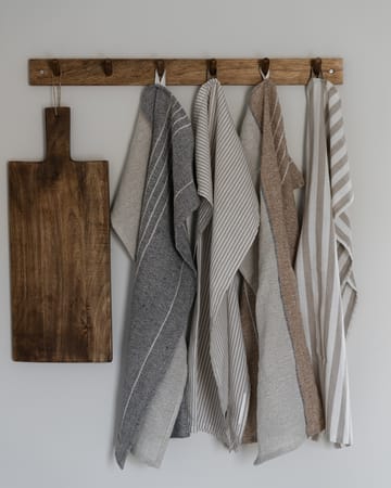 Ernst 厨房巾 half linen 47x70 cm - 灰色-原色/自然色 - ERNST