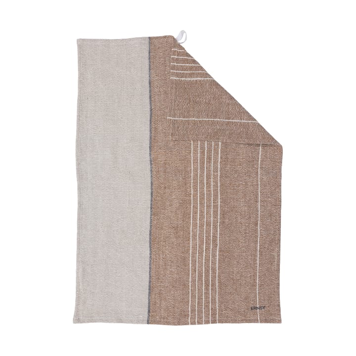 Ernst 厨房巾 half linen 47x70 cm - Caramel-原色/自然色 - ERNST