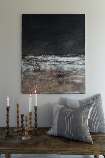 Ernst 靠枕套 half-linen 50x50 cm - 灰色-原色/自然色 - ERNST