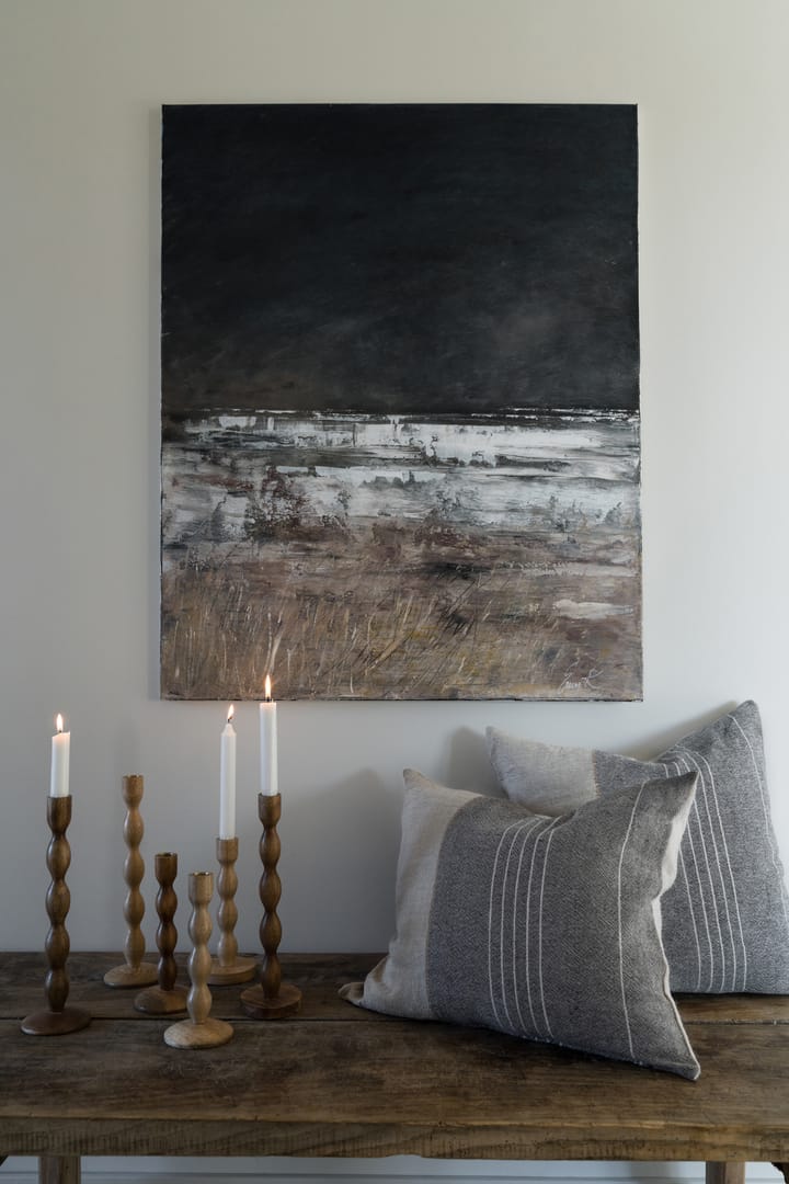 Ernst 靠枕套 half-linen 50x50 cm, 灰色-原色/自然色 ERNST