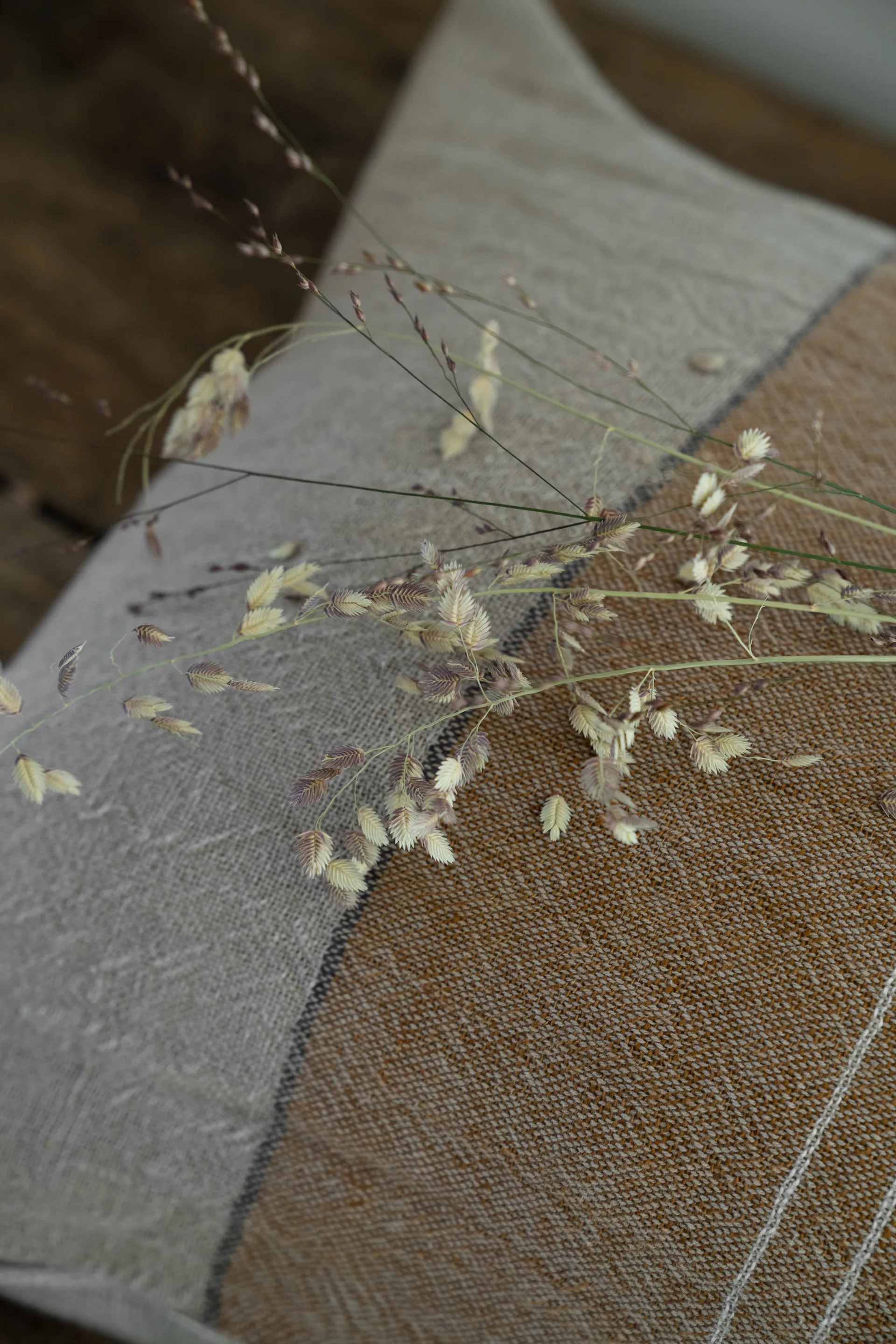 Ernst 靠枕套 half-linen 50x50 cm, Caramel-原色/自然色 ERNST