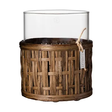 Ernst 花瓶/烛台 in 篮子 - 深褐色, Ø10x12 cm - ERNST