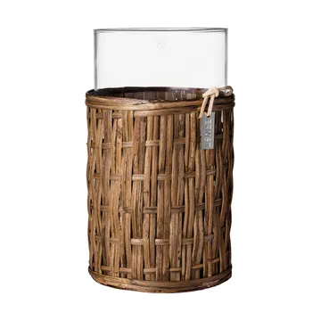 Ernst 花瓶/烛台 in 篮子 - 深褐色, Ø10x18 cm - ERNST
