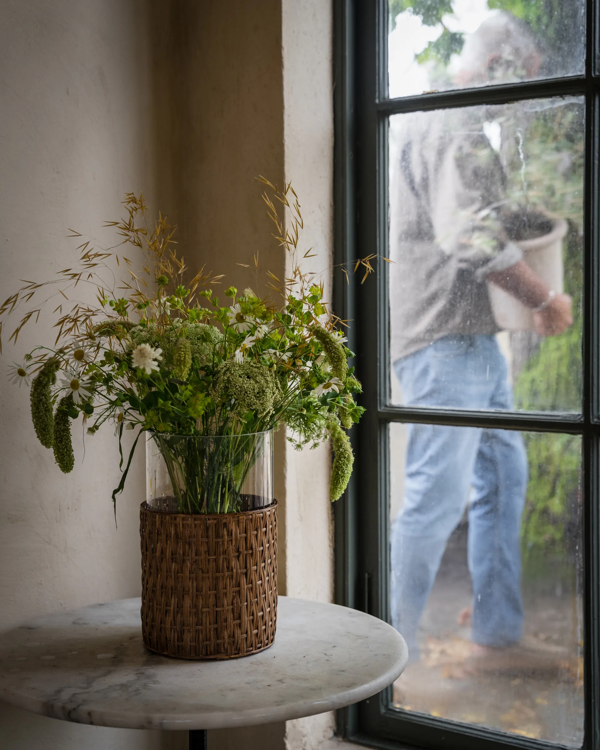 Ernst 花瓶/烛台 in 篮子, 深褐色, Ø18x30 cm ERNST