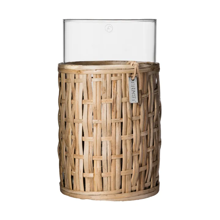 Ernst 花瓶/烛台 in 篮子 - Nature, Ø10x18 cm - ERNST