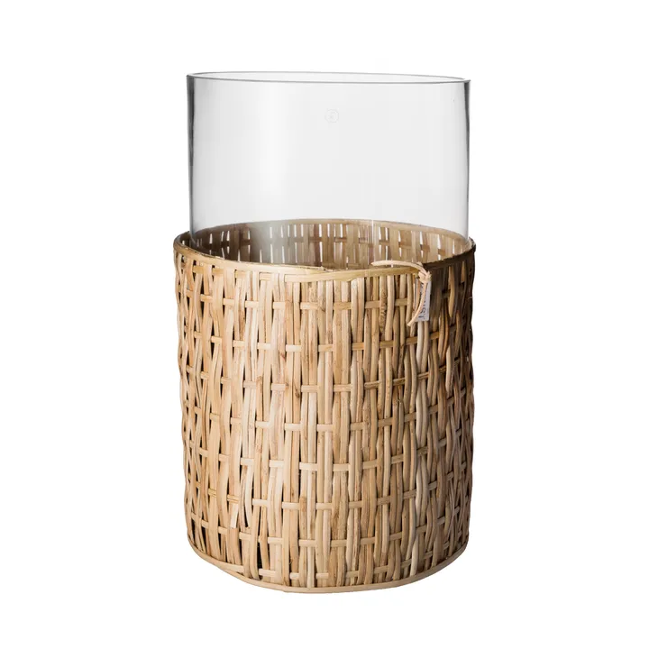 Ernst 花瓶/烛台 in 篮子 - Nature, Ø18x30 cm - ERNST