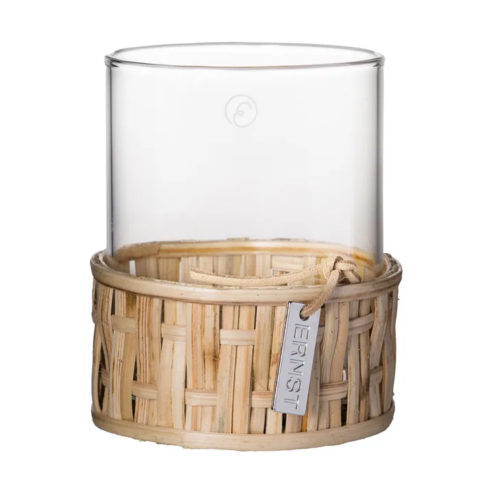 Ernst 花瓶/烛台 in 篮子 - Nature, Ø7x8.5 cm - ERNST
