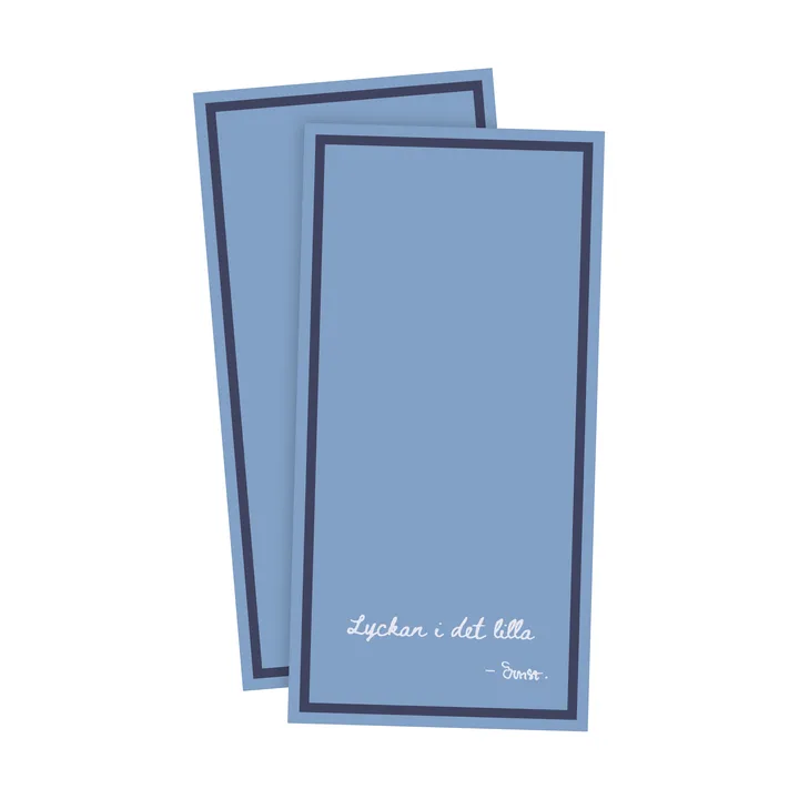 Ernst 箴言餐巾 Lycka i det lilla 20包 - 蓝色 - ERNST