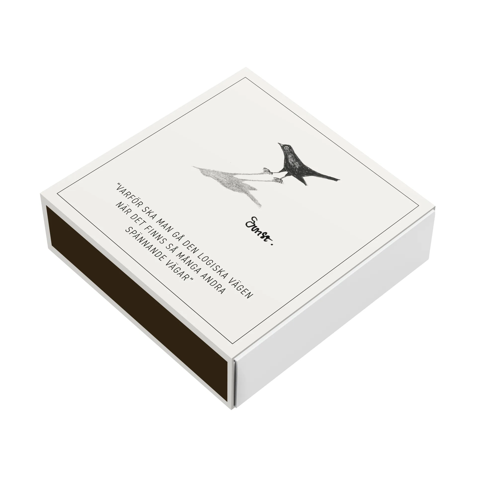 Ernst matchbox 11x11 cm, Bird ERNST