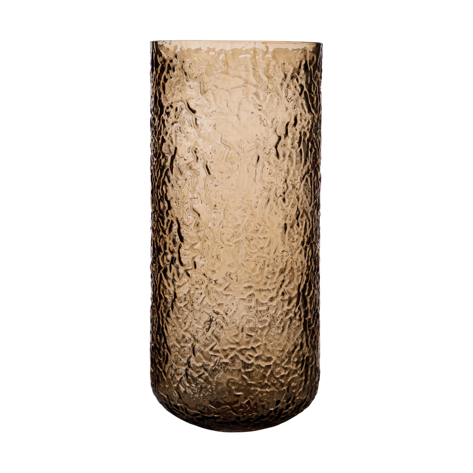 Ernst patterned 花瓶/烛台, Amber, Ø11x25 cm ERNST