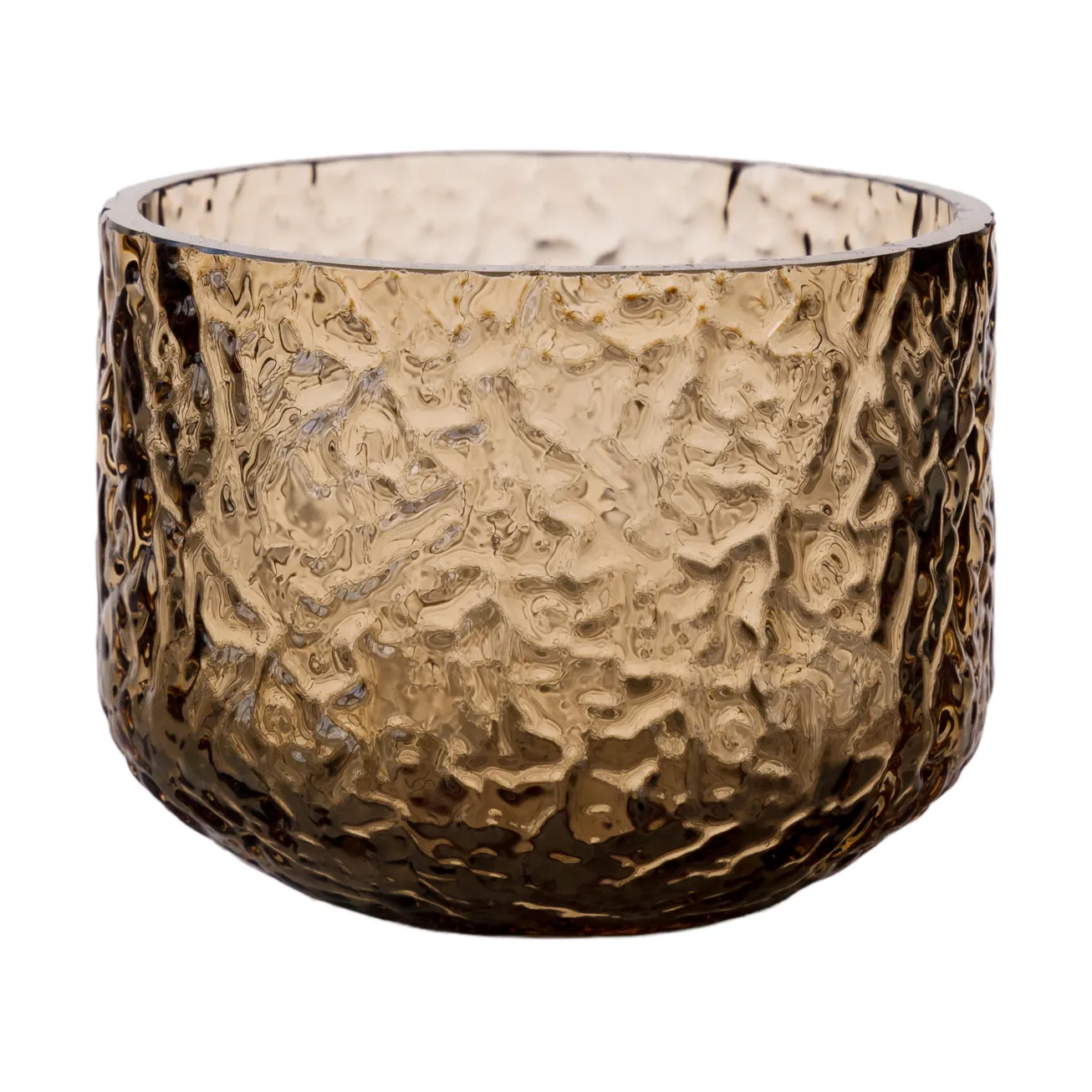 Ernst patterned 花瓶/烛台, Amber, Ø8x6 cm ERNST