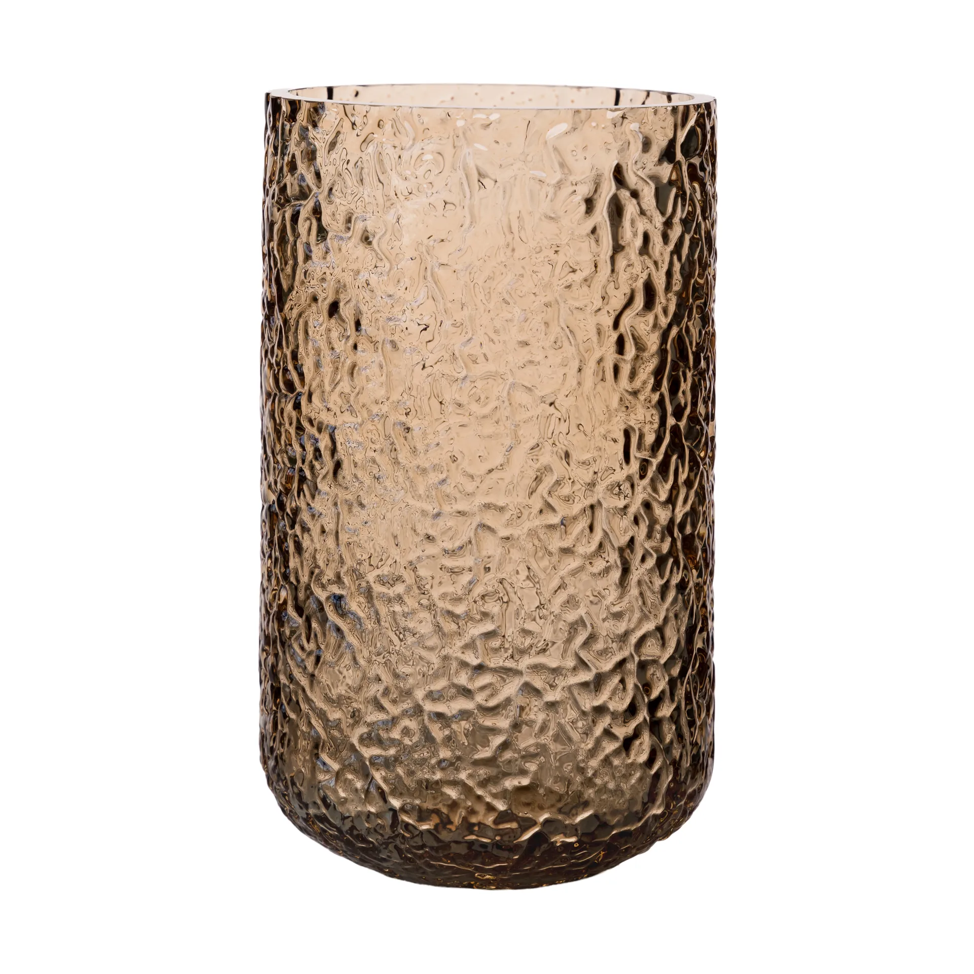 Ernst patterned 花瓶/烛台, Amber, Ø9x15 cm ERNST