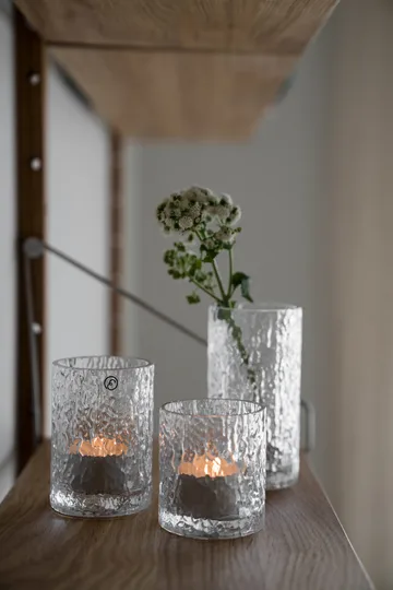 Ernst patterned 花瓶/烛台 - Clear, Ø5.3x11.3 cm - ERNST