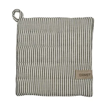 Ernst potholder striped 23x25 cm - Sage-白色 - ERNST