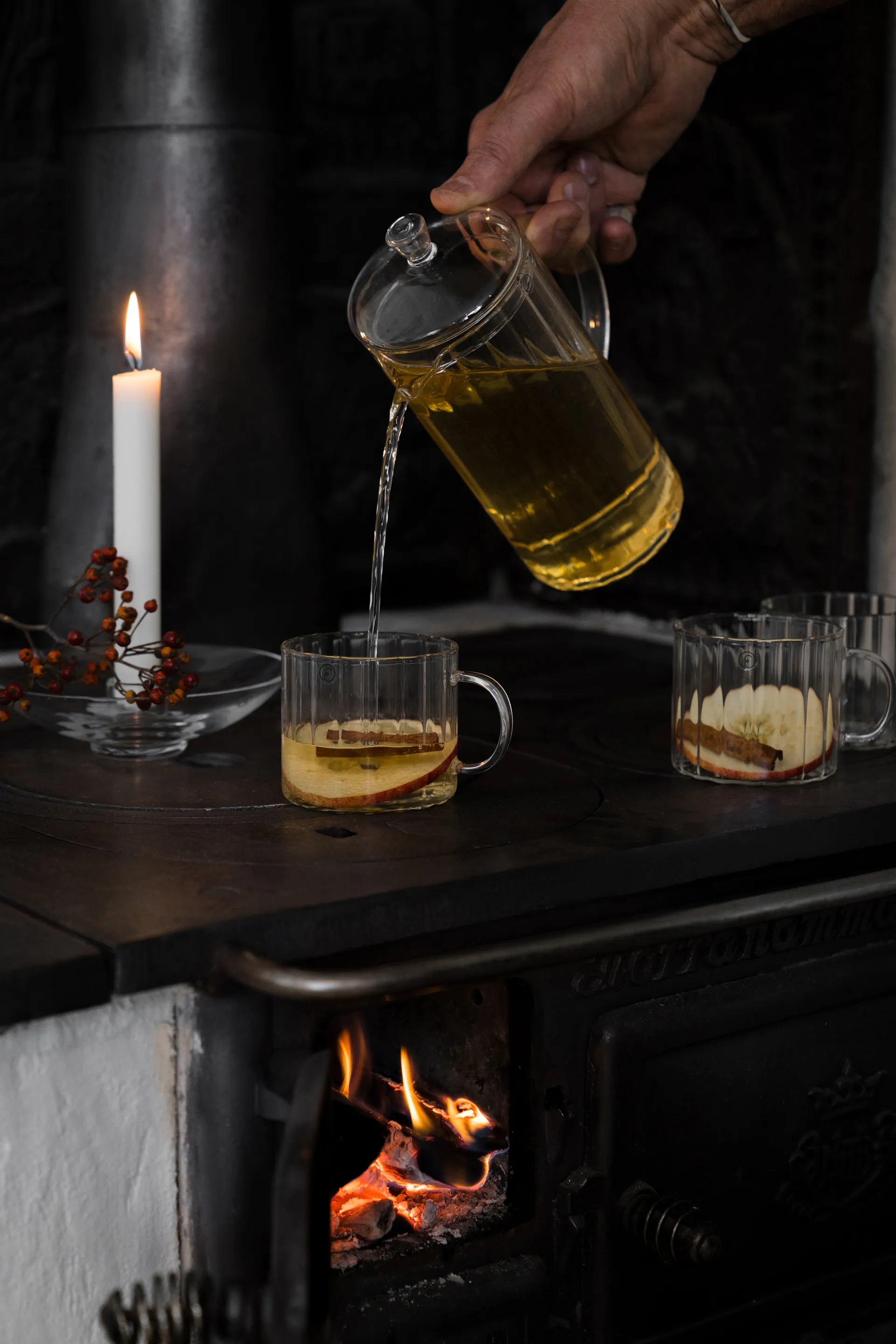 Ernst 玻璃 水壶/水瓶 ribbed 1 L, 透明 ERNST