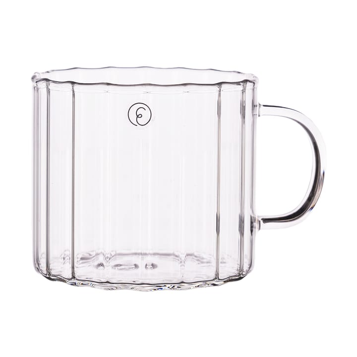 Ernst 玻璃 马克杯 ribbed Ø8 cm - 透明 - ERNST