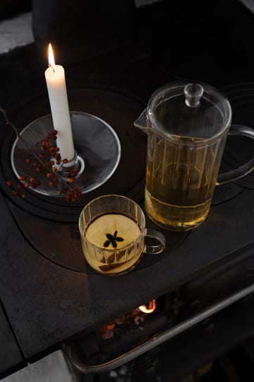 Ernst 玻璃 马克杯 ribbed Ø8 cm - 透明 - ERNST