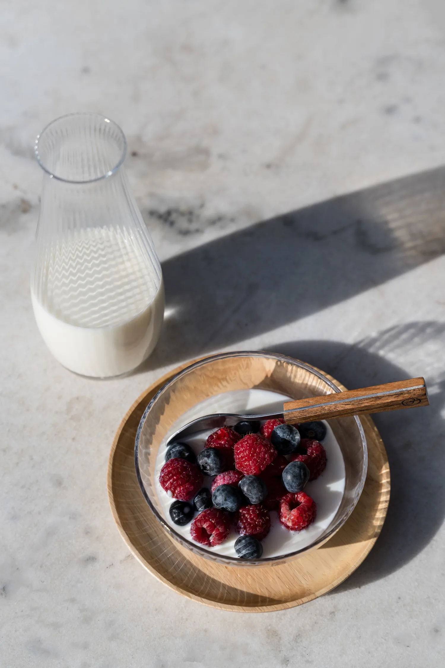 Ernst 水瓶/玻璃水瓶 ribbed 玻璃, 透明, Ø8x19 cm ERNST