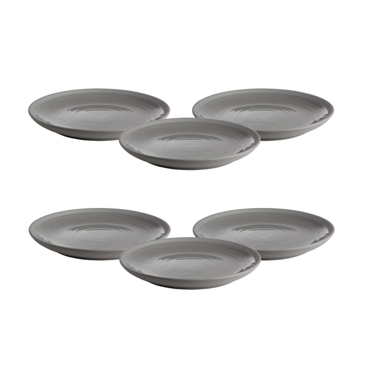 Ernst small 盘子 stoneware 21 cm 六件套装, 灰色 ERNST