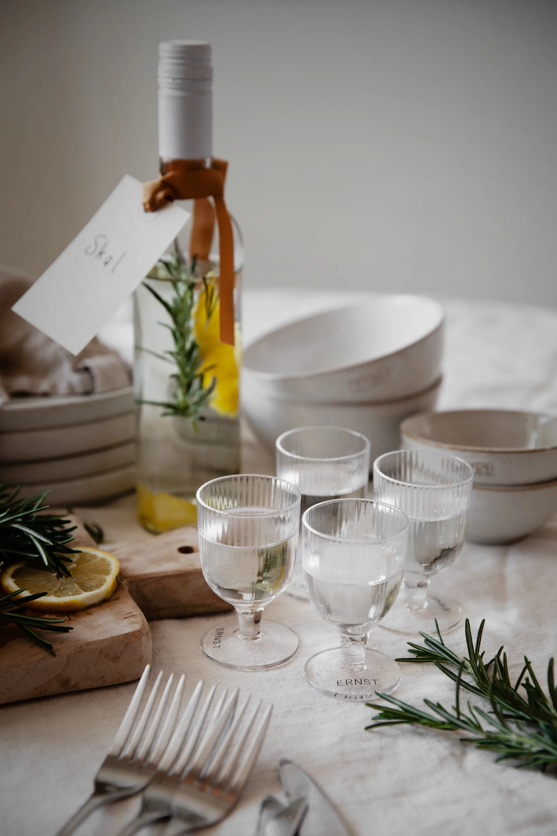 Ernst snaps glass 四件套装, Clear ERNST