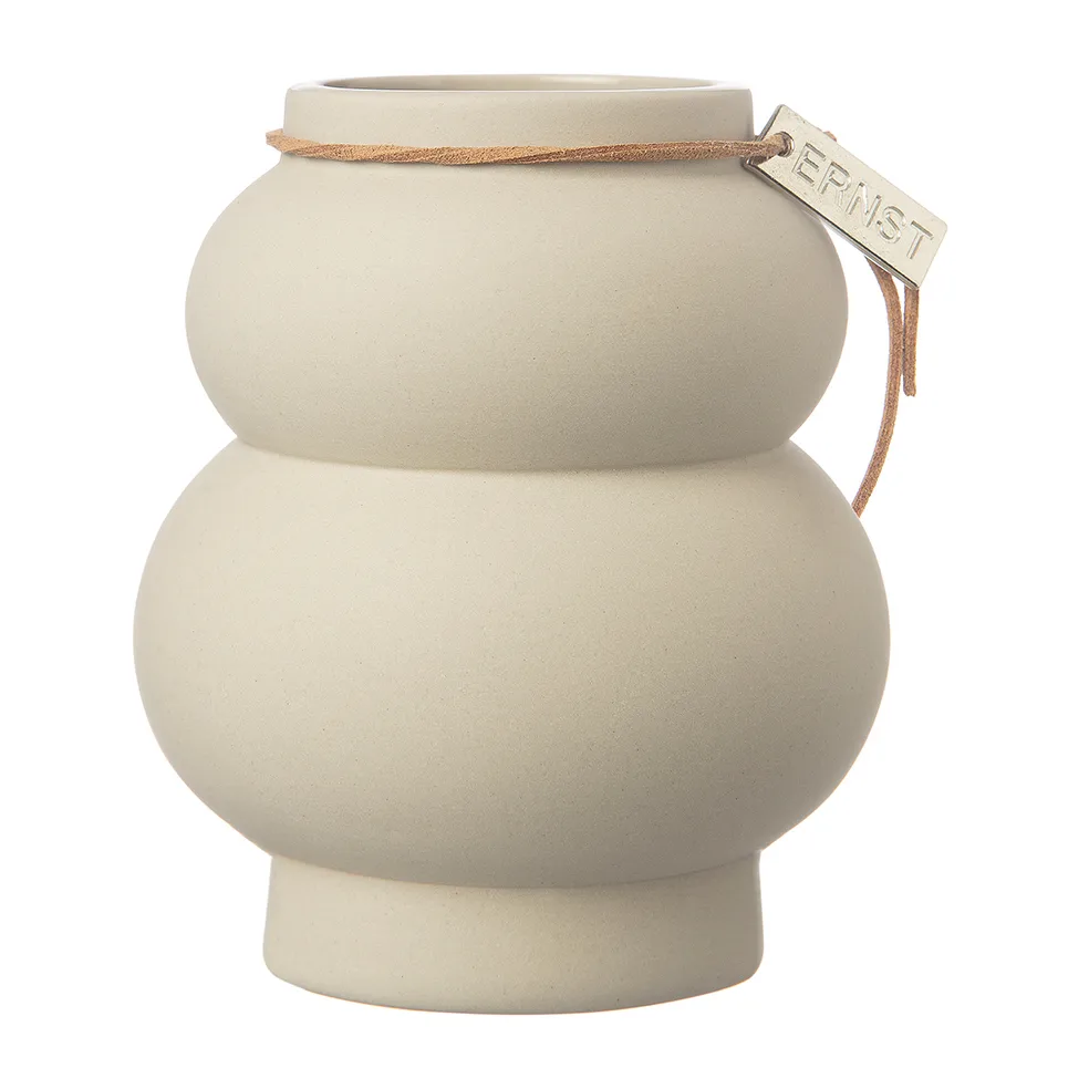 Ernst stoneare 曲线花瓶21.5cm, 米色 ERNST