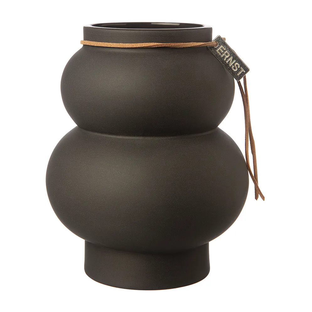 Ernst stoneare 曲线花瓶21.5cm, 深灰色 ERNST