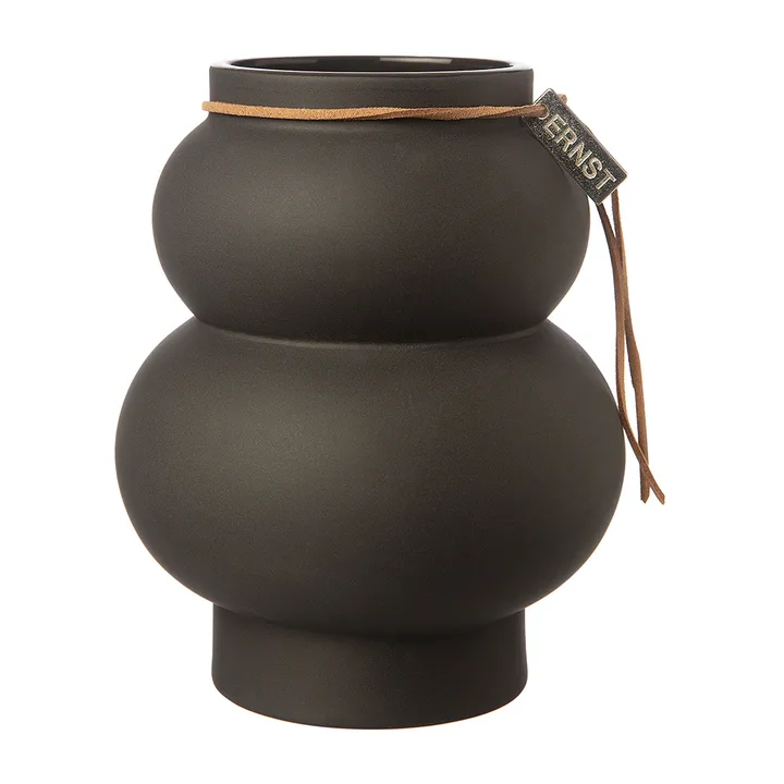 Ernst stoneare 曲线花瓶21.5cm - 深灰色 - ERNST